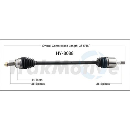 Surtrack Axle Cv Axle Shaft, Hy-8088 HY-8088